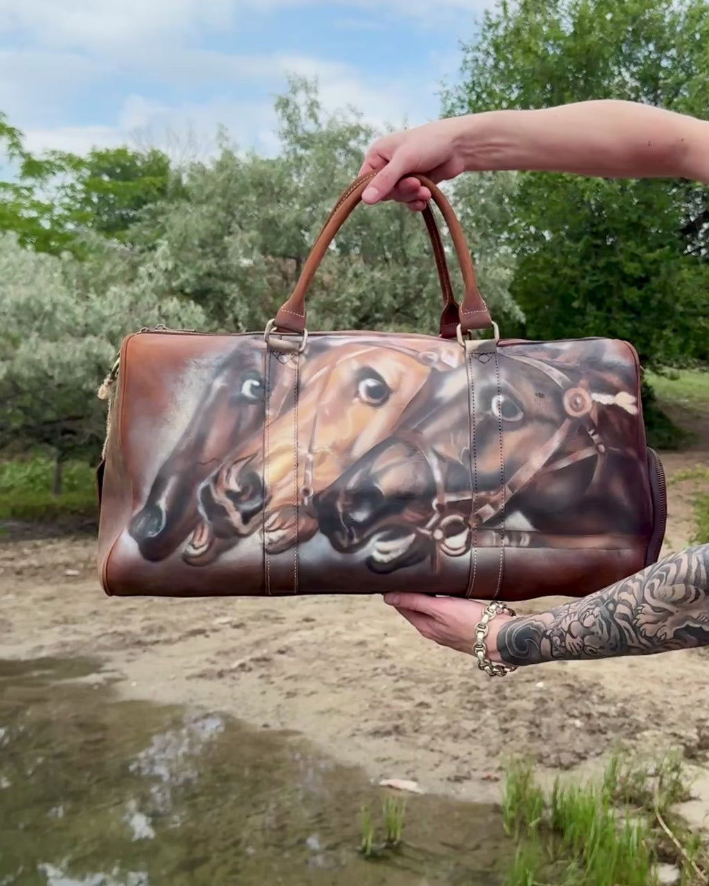 1 of 1 leather bag